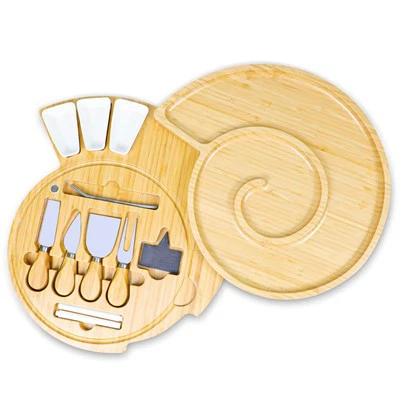 Bamboo charcuterie juustulaud ja taldrikomplekt